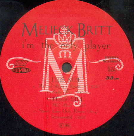 Melieck Britt : I'm The Only Player (12")