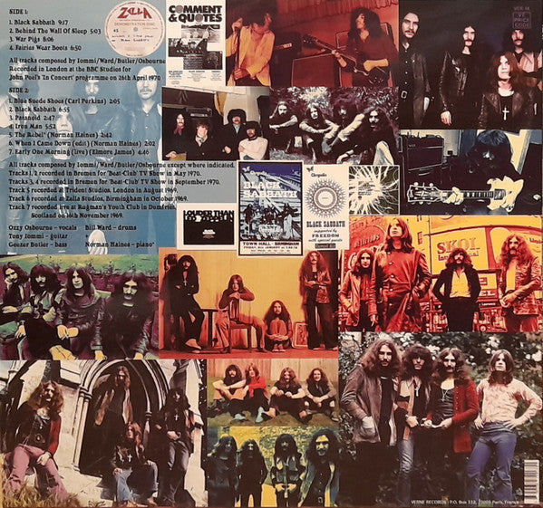 Black Sabbath – War Pigs LP - The Early Sessions (August 1969 - September 1970)